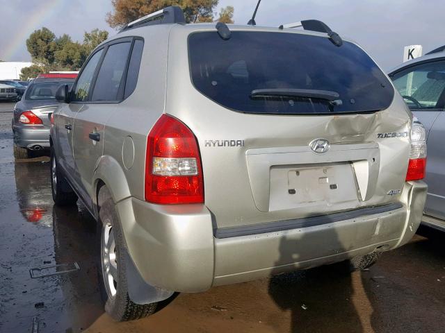 KM8JM72B16U320361 - 2006 HYUNDAI TUCSON GL BEIGE photo 3