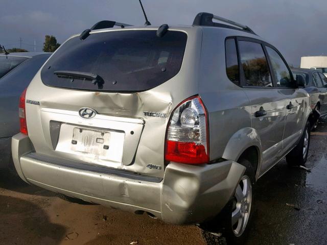 KM8JM72B16U320361 - 2006 HYUNDAI TUCSON GL BEIGE photo 4