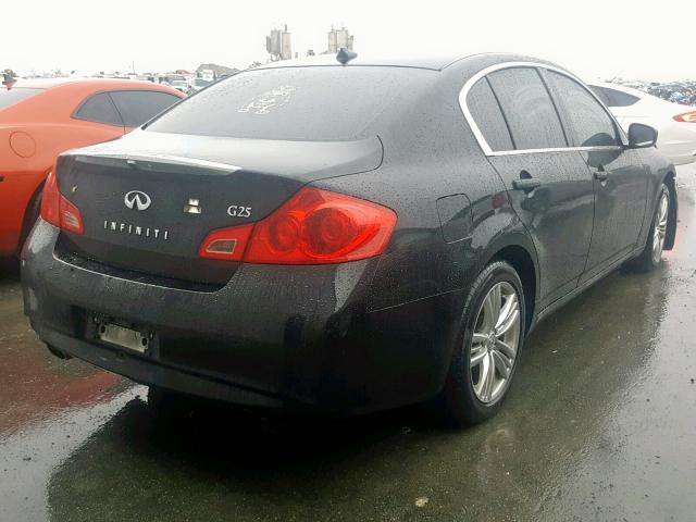 JN1DV6AP4CM700573 - 2012 INFINITI G25 BASE BLACK photo 4