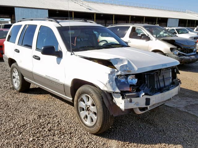 1J4GX48N71C725641 - 2001 JEEP GRAND CHER WHITE photo 1