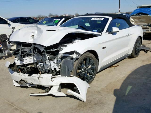 1FATP8FF8H5302403 - 2017 FORD MUSTANG GT WHITE photo 2