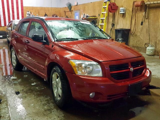 1B3HB48B67D167235 - 2007 DODGE CALIBER SX RED photo 1