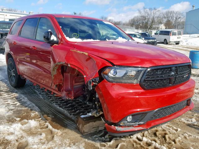 1C4RDJAG9JC355293 - 2018 DODGE DURANGO SX RED photo 1