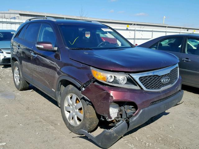 5XYKTCA19BG035853 - 2011 KIA SORENTO BA PURPLE photo 1