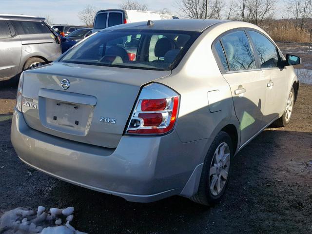 3N1AB61E77L691927 - 2007 NISSAN SENTRA 2.0 BEIGE photo 4