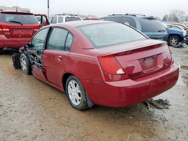 1G8AJ52F64Z196750 - 2004 SATURN ION LEVEL RED photo 3