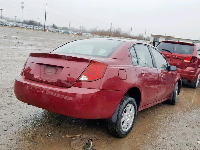1G8AJ52F64Z196750 - 2004 SATURN ION LEVEL RED photo 4