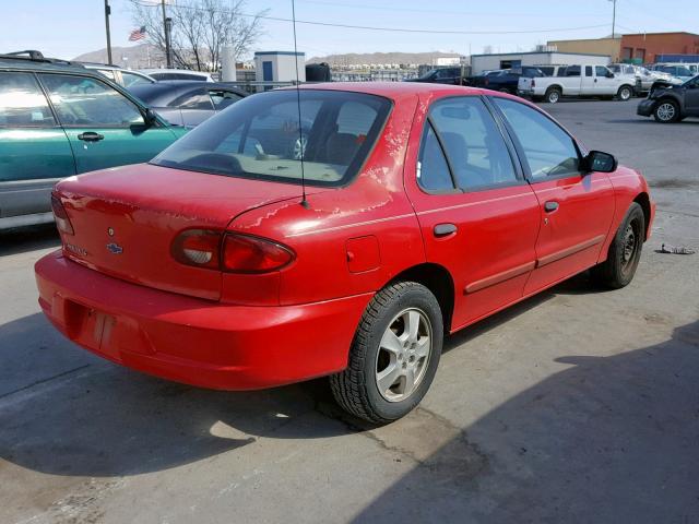 1G1JF524527427998 - 2002 CHEVROLET CAVALIER L RED photo 4