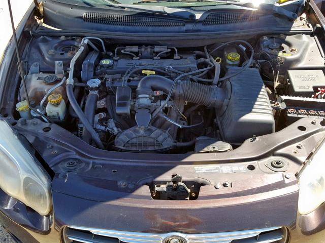 1C3EL45X74N244669 - 2004 CHRYSLER SEBRING LX PURPLE photo 7