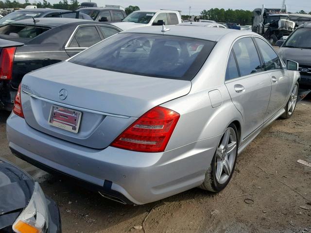 WDDNG7BB2BA363203 - 2011 MERCEDES-BENZ S 550 SILVER photo 4