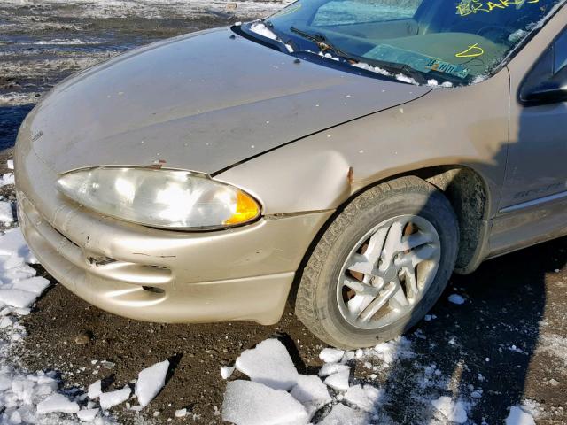 2B3HD46R21H596800 - 2001 DODGE INTREPID S ბეჟი ფოტო 9