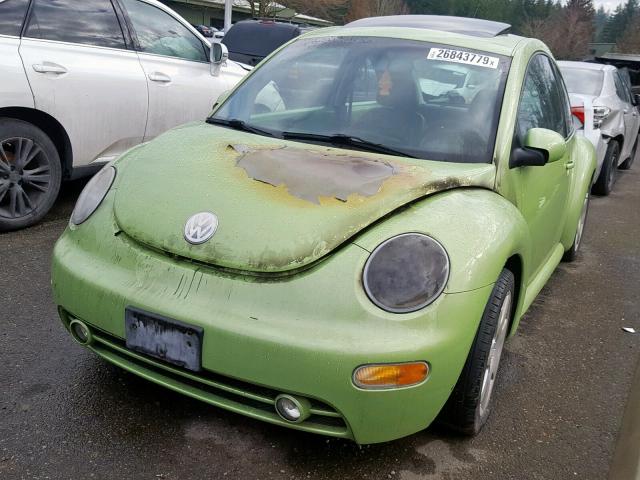 3VWDD21C33M437905 - 2003 VOLKSWAGEN NEW BEETLE Yaşıl foto 2