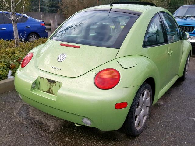 3VWDD21C33M437905 - 2003 VOLKSWAGEN NEW BEETLE Yaşıl foto 4