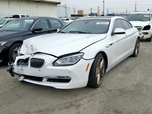 WBA6A0C56DDZ03554 - 2013 BMW 640 I WHITE photo 2