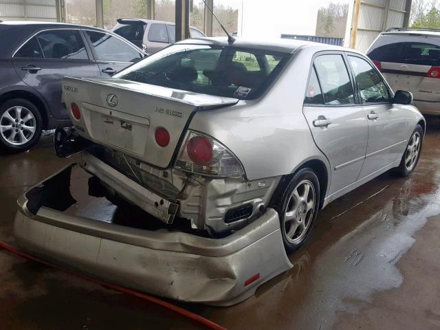 JTHBD182910027738 - 2001 LEXUS IS 300 GRAY photo 4