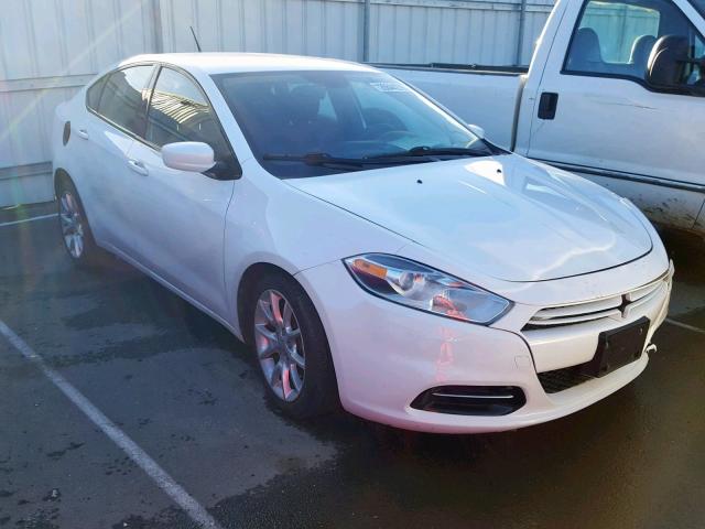 1C3CDFBAXDD210487 - 2013 DODGE DART SXT WHITE photo 1