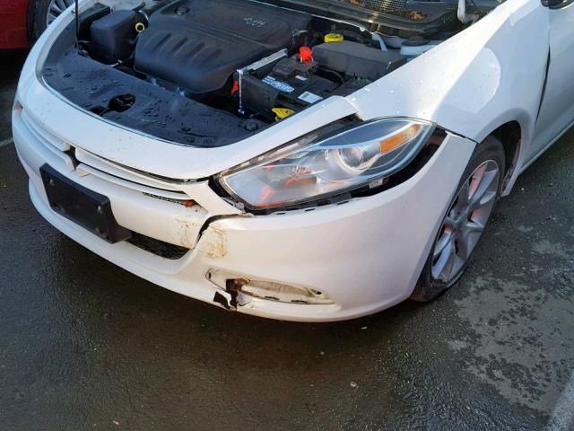 1C3CDFBAXDD210487 - 2013 DODGE DART SXT WHITE photo 9