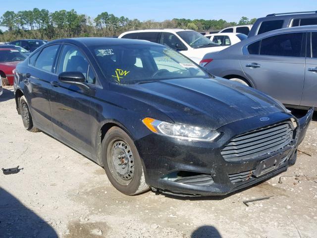 3FA6P0G72ER267887 - 2014 FORD FUSION S BLACK photo 1