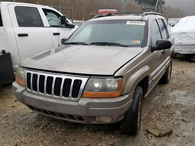 1J4GW58N2XC802580 - 1999 JEEP GRAND CHER BEIGE photo 2