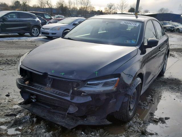 3VW2K7AJ7CM345317 - 2012 VOLKSWAGEN JETTA BASE BLACK photo 2