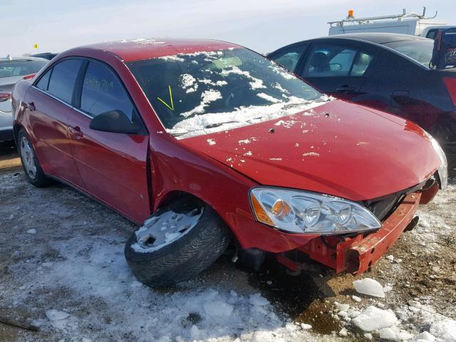 1G2ZF55B764162209 - 2006 PONTIAC G6 SE RED photo 1