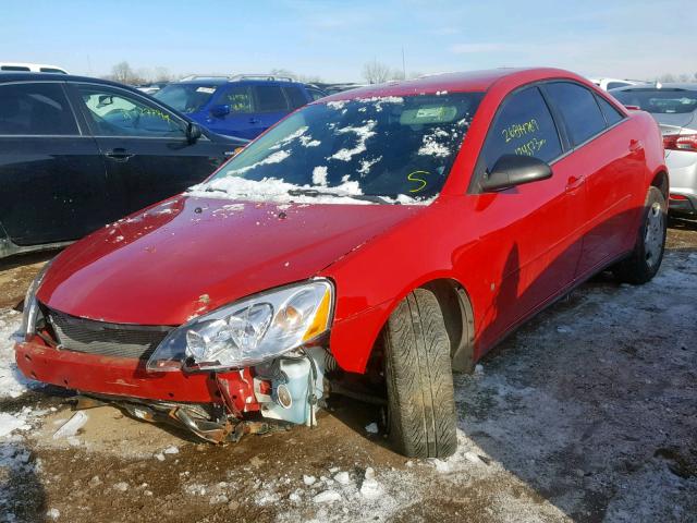 1G2ZF55B764162209 - 2006 PONTIAC G6 SE RED photo 2