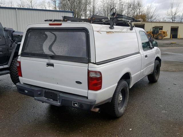 1FTYR10D45PA95405 - 2005 FORD RANGER WHITE photo 4