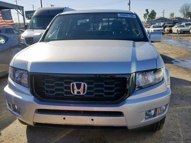 5FPYK1F69EB007723 - 2014 HONDA RIDGELINE SILVER photo 9