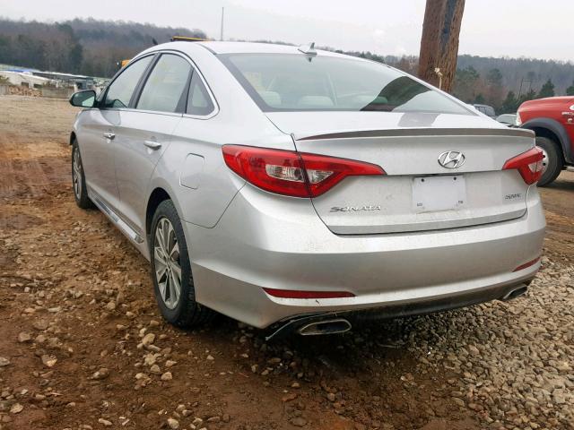 5NPE34AF6GH373189 - 2016 HYUNDAI SONATA SPO SILVER photo 3