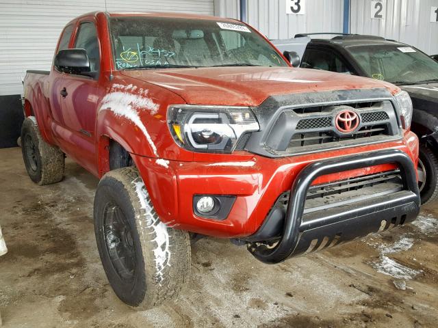 5TFUU4EN1CX047714 - 2012 TOYOTA TACOMA RED photo 1