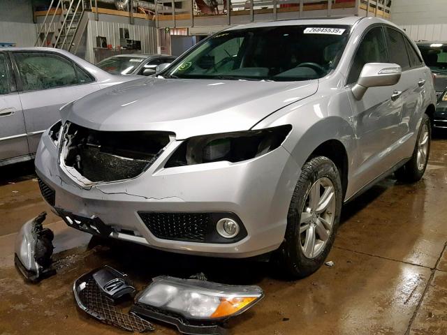 5J8TB4H56DL007524 - 2013 ACURA RDX TECHNO SILVER photo 2