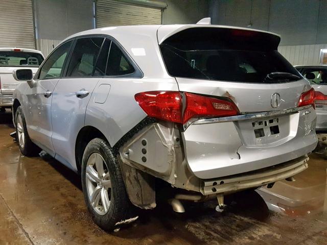 5J8TB4H56DL007524 - 2013 ACURA RDX TECHNO SILVER photo 3