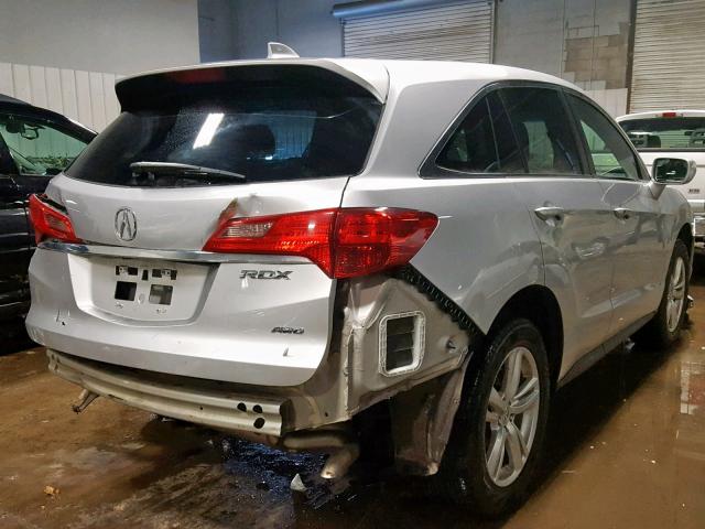 5J8TB4H56DL007524 - 2013 ACURA RDX TECHNO SILVER photo 4