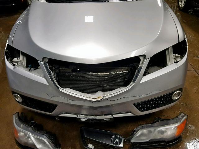 5J8TB4H56DL007524 - 2013 ACURA RDX TECHNO SILVER photo 9