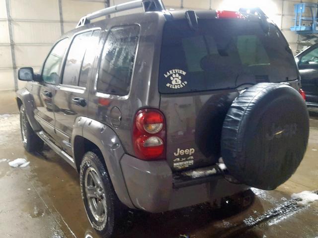 1J4GL38K05W553856 - 2005 JEEP LIBERTY RE GRAY photo 3