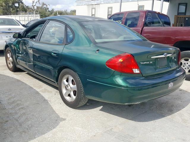 1FAFP5523YA170975 - 2000 FORD TAURUS SES GREEN photo 3