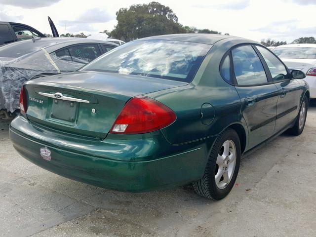 1FAFP5523YA170975 - 2000 FORD TAURUS SES GREEN photo 4