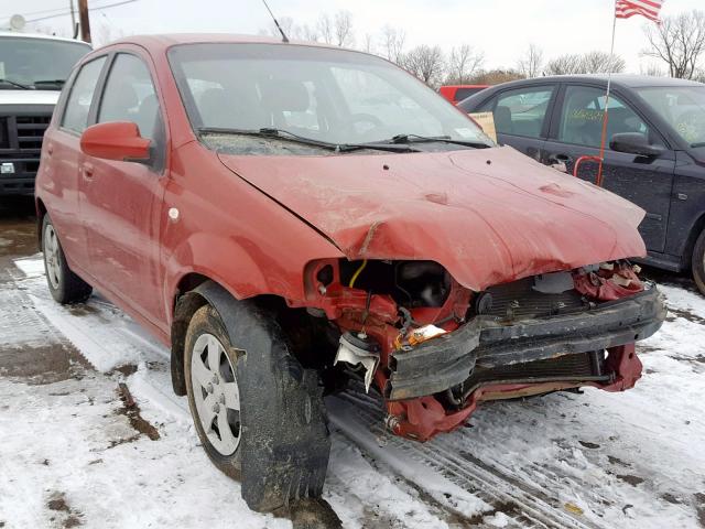 KL1TD66656B585601 - 2006 CHEVROLET AVEO BASE Қызыл фото 1