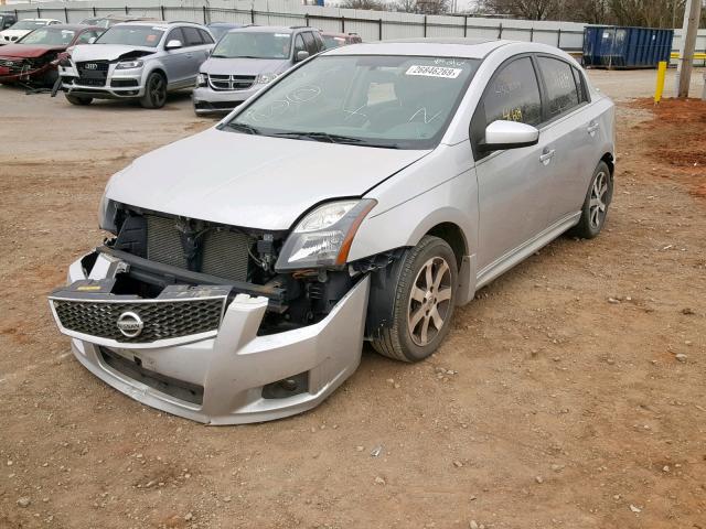 3N1AB6AP2CL775035 - 2012 NISSAN SENTRA 2.0 SILVER photo 2