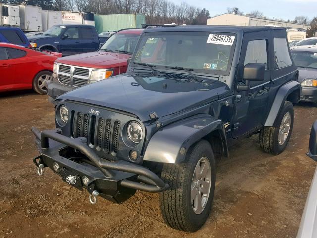 1J8FA54107L180699 - 2007 JEEP WRANGLER S BLUE photo 2