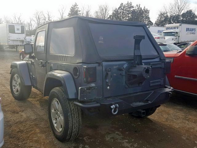 1J8FA54107L180699 - 2007 JEEP WRANGLER S BLUE photo 3