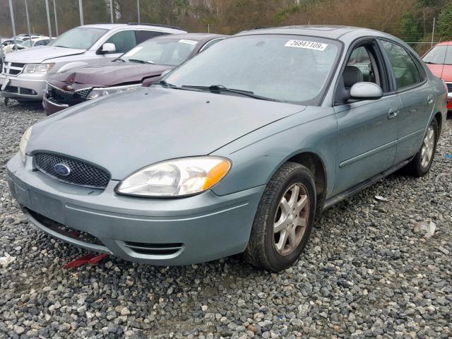 1FAFP56U26A251950 - 2006 FORD TAURUS SEL GREEN photo 2