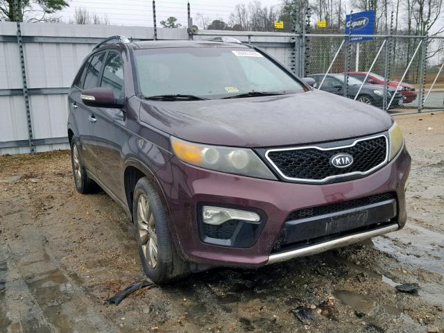 5XYKW4A21BG102192 - 2011 KIA SORENTO SX MAROON photo 1