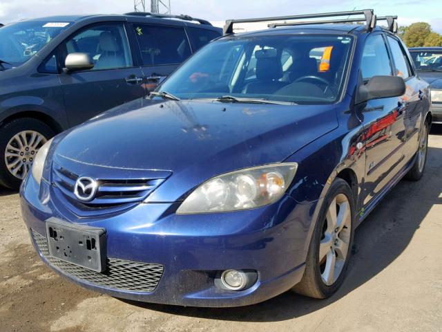 JM1BK343551269671 - 2005 MAZDA 3 HATCHBAC BLUE photo 2