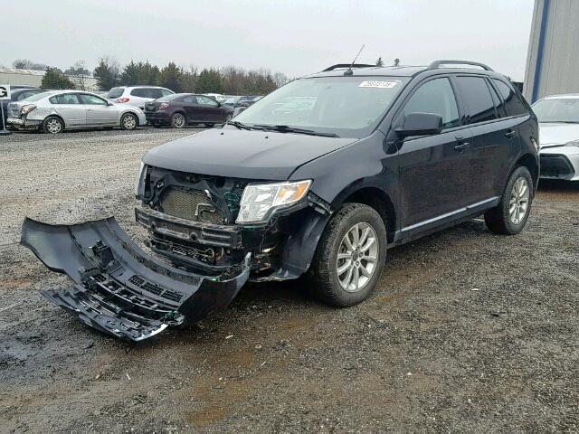 2FMDK4JC1ABB09669 - 2010 FORD EDGE SEL BLACK photo 2