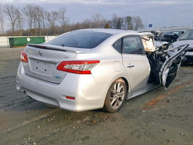 3N1AB7AP4DL564281 - 2013 NISSAN SENTRA S SILVER photo 4