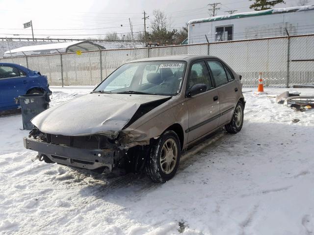 1Y1SK5287YZ436396 - 2000 CHEVROLET GEO PRIZM TAN photo 2