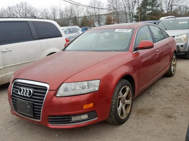 WAUWG94F09N050399 - 2009 AUDI A6 QUATTRO RED photo 2