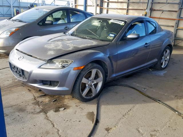 JM1FE173640116147 - 2004 MAZDA RX8 GRAY photo 2