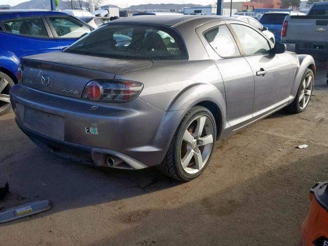 JM1FE173640116147 - 2004 MAZDA RX8 GRAY photo 4